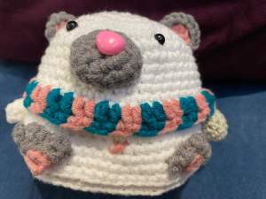 ^PolarDeer^ “Patience Flip” Dolls L11cm W10cmWhimsical Handmade Christmas Dolls~ Artisanal Crochet Creations ~ MAMABEARHOUSE"