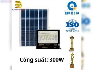 Đèn pha năng lượng mặt trời Kitawa 300w DPTT1300