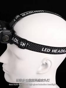 Đèn Pha LED Cảm Ứng Mini COB Có Độ Sáng Cao Đèn Câu Cá Ban Đêm Gắn Trên Đầu Đèn Pha Ngoài Trời Sạc Type-C Để Phòng Thủ
