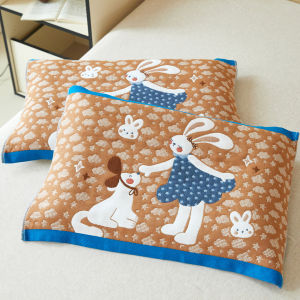 Khăn Đệm Trẻ Em Bằng Cotton Nguyên Chất 40x60 Thấm Hút Mồ Hôi Chống Trượt Khăn Đệm Cặp Đôi Chất Liệu Vải Cotton