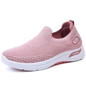 Ready Stock COD Slip On Fashion Womens Shoes S-1 Pink Casual Shoes For Lady Korean Trendy Breathable Sneakers Shoes