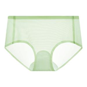 HUACHENGSHI | No-Rubbing Womens Ice Silk Thin Cotton Yoga Fitness Underwear Anti-Bacterial Breathable Mid-Rise