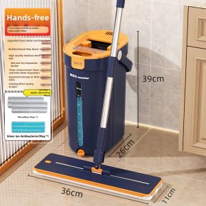 HOMENTTLER | New 2025 Flat Mop for Home Use - No Hand Wash Required