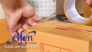 Elfen เทป เทปใส เทปน้ำตาล เทปโอพีพี เทปปิดกล่อง 48 มม. 40 หลา จำนวน 1 ม้วน