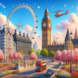 Frameless New Arrival Diamond Mosaic Art London Eye City Landscape DIY 5D Full Diamond Paintings Kit Handmade Home Decor