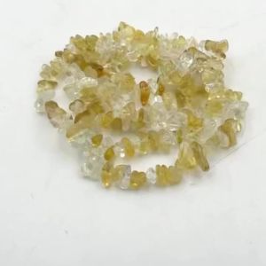 Hạt Đá Citrine Tự Nhiên 5-8mm Hình Dạng Không Đều Dạng Vụn Dùng Làm Phụ Kiện Trang Sức Tự Chế Vòng Tay Vòng Cổ