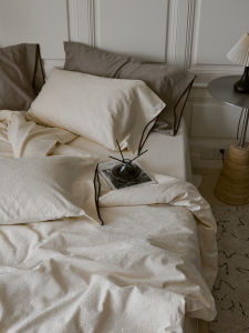 Retro Thickened Cotton 100% Embossed Bedding Set Long Velvet Cotton Sheet Cover Duvet Cover Luxury Bedding Four-Piece Set