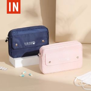 Portable Travel Outdoor Essential Medicine Bag Emergency Health Kit Storage Organizer Nylon Material Compact Size Carry-On Bag