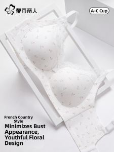 COSMO LADY | Lace Floral Large Bust Minimizer Lightweight Bra With Gathering And Anti-Sagging