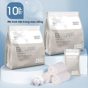 Quần lót MiiOW nữ làm bằng vải cotton dùng một lần có gói riêng tiện khi mang đi du lịch