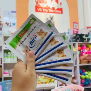 Combo 10 Gói Men tiêu hoá cho chó mèo BIOTIC - Hỗ trợ tiêu hoá bổ sung Vitamin cho chó mèo