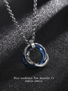 สร้อยคอไททาเนียมสไตล์ฮิปฮอปสำหรับผู้ชายและผู้หญิง ไม่ซีดจาง เครื่องประดับแฟชั่นแบบลำลองที่สวมใส่สบาย