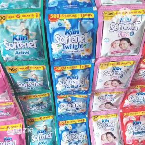 SOKLIN SOFTENER PEWANGI 500 14ml 1 RENCENG ISI 12 Sachet