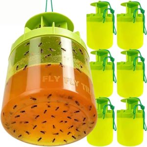 Hanging Powder Fruit Fly Trap Killer Long-Lasting Deterring Bait Anti Fly Fruit Killer Catcher Orchard Insect Trap Pest Control Bee Trap