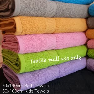 [READY STOCK] Towel: Adult size Bath Towel: 400-450 Grams: 100% Natural Cotton /WHITE/PINK/GREY/ Fast Shipping / Comfortable
