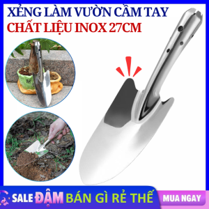 Xẻng Inox Làm Vườn Dài 26cm - Xẻng Xới Xúc Đất Trồng Cây Cảnh Chất Liệu Không Gỉ  Dụng Cụ Làm Vườn / Xẻng Xúc Đất Trồng  Rau Củ Cầm Tay