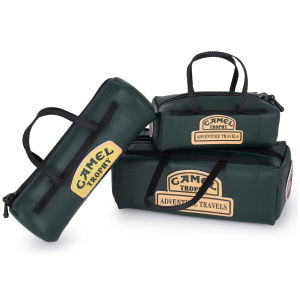 Leather Simulation Roof Travel Bag Set with Stickers DIY Accessories for 1/8 1/10 1/16 RC Crawler SCX10 TRX4 TRX4M WPL Upgrade