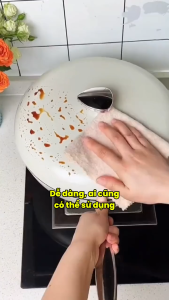 [THẤM HÚT TỐT] Khăn Lau Xơ Mướp Hút Mỡ Đa Năng HUMAN Tách Mỡ Làm Sạch Nhà Bếp Bàn Ăn Mọi Bề Mặt