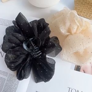 Jepit Rambut Korea Jedai Pita Besar Premium Manik Kristal Fashion Wanita Elegan High Quality Impor