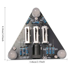 F8 RGB lamp adjusts light color and brightness through sliding resistor Electronic DIY kit Electronic soldering practice kit