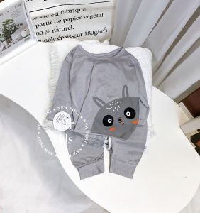 Bộ tay dài thun lạnh Kwoo bé trai bé gái