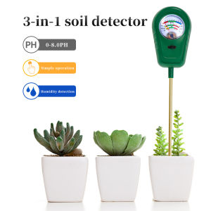 เครื่องวัดความชื้น3 In 1ในเครื่องตรวจจับดินเครื่องวัดค่า PH ในเซ็นเซอร์ที่ชื้นความเป็นกรดของความชื้นแสงแดดแสงเครื่องทดสอบทดสอบ