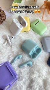KOK [BISA COD GRATIS ONGKIR] Handsfree Headset Bluetooth inpods i12 TWS Wireless Earphone Bluetooth Earbuds Macaron