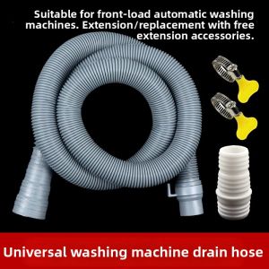 Washing Machine Drain Pipe Extension Connector Long Outwater Pipe Kitchen Sink Drain Soft Tube Universal down Pipe