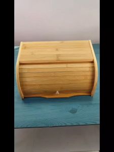 กล่องขนมปัง ฝาเลื่อนเปิดปิด พร้อมส่งจากไทยBREAD BOXกล่องเก็บของห้องครัวกันฝุ่นและกันน้ำออกแบบฝาพับสะดวกในการรับไม้ไผ่ที่แข็งแรงและทนทาน