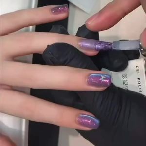 Sơn Móng Tay Gel Mắt Mèo Từ Tính MIANEL 10ML Cloud Diamond Northern Lights Flash Glass Beads Dành Cho Móng Tay Kiểu Pháp Phong Cách Dễ Thương
