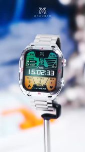 Maxwear GT6 Pro Smart Watch 2.05inch Screen Bluetooth Call GPS Motion NFC Door Card Health Sport IP68 Waterproof Watch