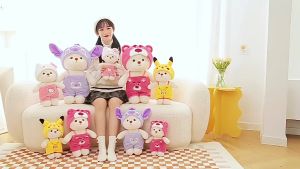 ตุ๊กตาหมีลีน่า ตุ๊กตาหมีแปลงร่างน่ารัก Miniso ตุ๊กตา คอสเพลย์ ของเล่นตุ๊กตา ของขวัญสําหรับเด็ก