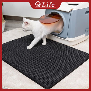 Waterproof Cat Litter Trapper Mat & Double Layer Cat Toilet Pad