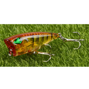 YUCONG 1PC Mini Popper Fishing Lure 4 ซม.-3.5g ลอย Poper เหยื่อน้ําเหยื่อ Crankbait Wobbler ประดิษฐ์ Swimbait Minnow