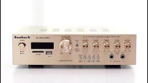 Sunbuck Power Amplifier Home Theater Karaoke Amplifier Bluetooth 5.0 Channel Hifi Stereo 10-Band EQ Equalization