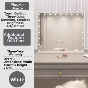 LIWAN | Wall-Mounted Charging LED Makeup Mirror