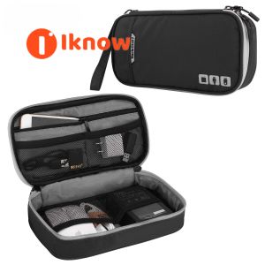 I know Portable Electronic Accessories Travel caseCable Organizer Bag Gadget Carry Bag for iPadCablesPowerUSB Flash Drive Pouch