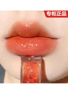Long-Lasting Lip Glaze Mirror Shine Waterproof Non-Stick Cup Moisturizing Lipstick Glossy Plump Lips for Autumn And Winter