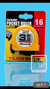 TAJIMA Meteran Hi Lock 3.5 M - Rol Matic Pocket Ruler Alat Ukur Pengukur Meter Measure Tape