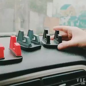360° Rotatable Car Phone Mount – Soft Silicone Material ABS&Silicone Hybrid Construction Ideal for Dashboard or Center Console