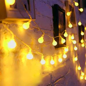 christmas lights for bedroom fairy lights with battery LED string lights Gypsophila Bubble ball lamp holiday lighting Garland Battery indoor For christmas Wedding Decoration US plug outdoor waterproof suitable for indoor/outdoor/family/party/decoration