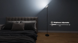 Smart RGBW Floor Lamp Dimmable Color & White Light Remote & Voice Control (Alexa/Google Home)  Living Room & Bedroom Ambient Lighting