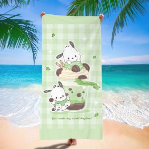 Cute Japanese Style Pachat Dog Bath Towel Superfine Fiber Quick Dry Absorbent Beach Towel Small  Style Home Textile