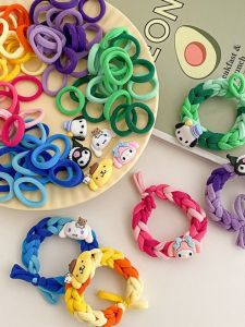 Couples Hand Braid Hair Ties Material Kit Popular Internet Model Bracelet Elastic Band Korean Style Floral Design Jewelry