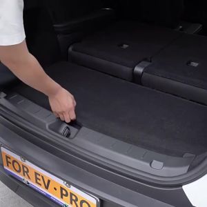 Trunk Protective Cover Pad for Tesla Model YL 6-Seat 2026 PU Leather Fully Wrapped Protective Cover for Rear Trunk Partition