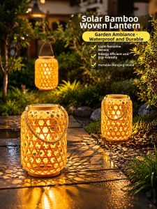 BEAUTY IN THE LIGHT | Solar Waterproof Bamboo-style Lantern