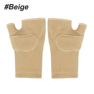 Arthritis Pain Relief Compression Fingerless Gloves 1Pair Wrist Thumb Support Sleeve with Gel Pad Breathable Wrist Brace