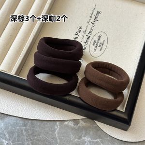 Klein Blue Internet Hot New Hair Band Colorful Womens Seamless Rubber Band Womens High Elastic Durable Japanese and Korean Hair Rope Hair Rope