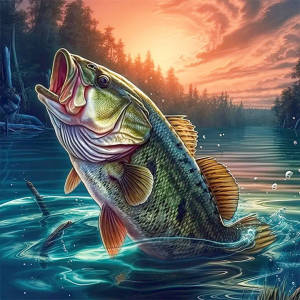 Huacan Full Drill Diamond Mosaic Fish Animal 5D Diy Diamond Painting Complete Set New Arrivals Rhinestones Painting