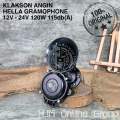 KLAKSON ANGIN HELLA AIR HORN GRAMOPHONE TRUCK SCANIA VOLVO 12V - 24V ORIGINAL. 